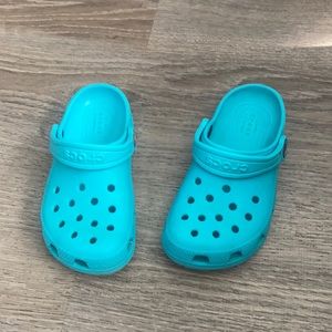 Toddler size 10 Crocs-Color Teal